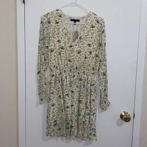 Banana Republic Long Sleeve Floral Dress